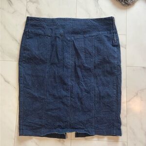 Torrid Denim Jeans skirt midi length size 20 plus size spring wardrobe staple